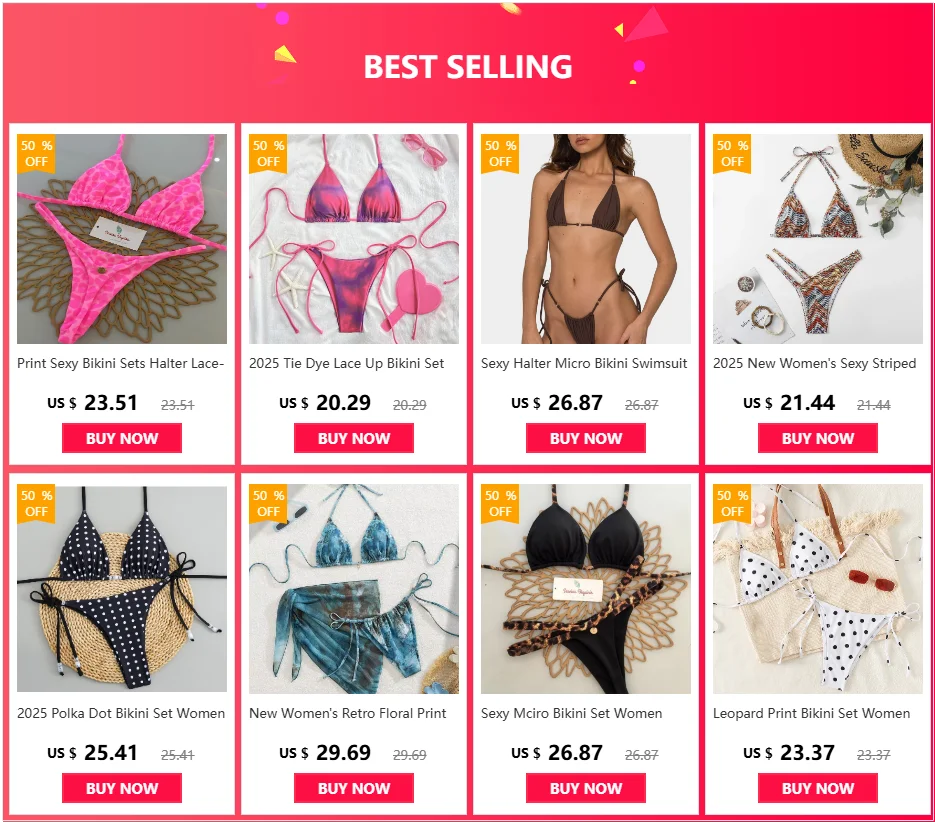 Print Sexy Bikini Sets Halter Lace-up Tops Thongs Beach Style Bathing Suit Y2k Swimsuits Women Beachwear Купальник Женский