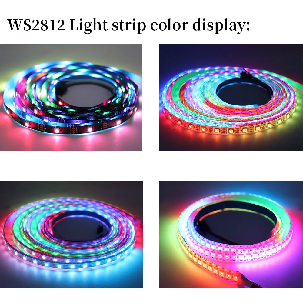 1-5M 144Leds/m WS2812B WS2813 WS2815 Led Strips 5050RGB Programmable Colored Running Flowing Led Strip Lights Led Ribbon DC5-12v