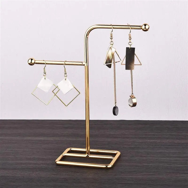 High Quality Jewelry Organizer Shelf Metal Earring Storage Rack DIY Jewelry Organizer Holder Pendants Necklace Display Stand