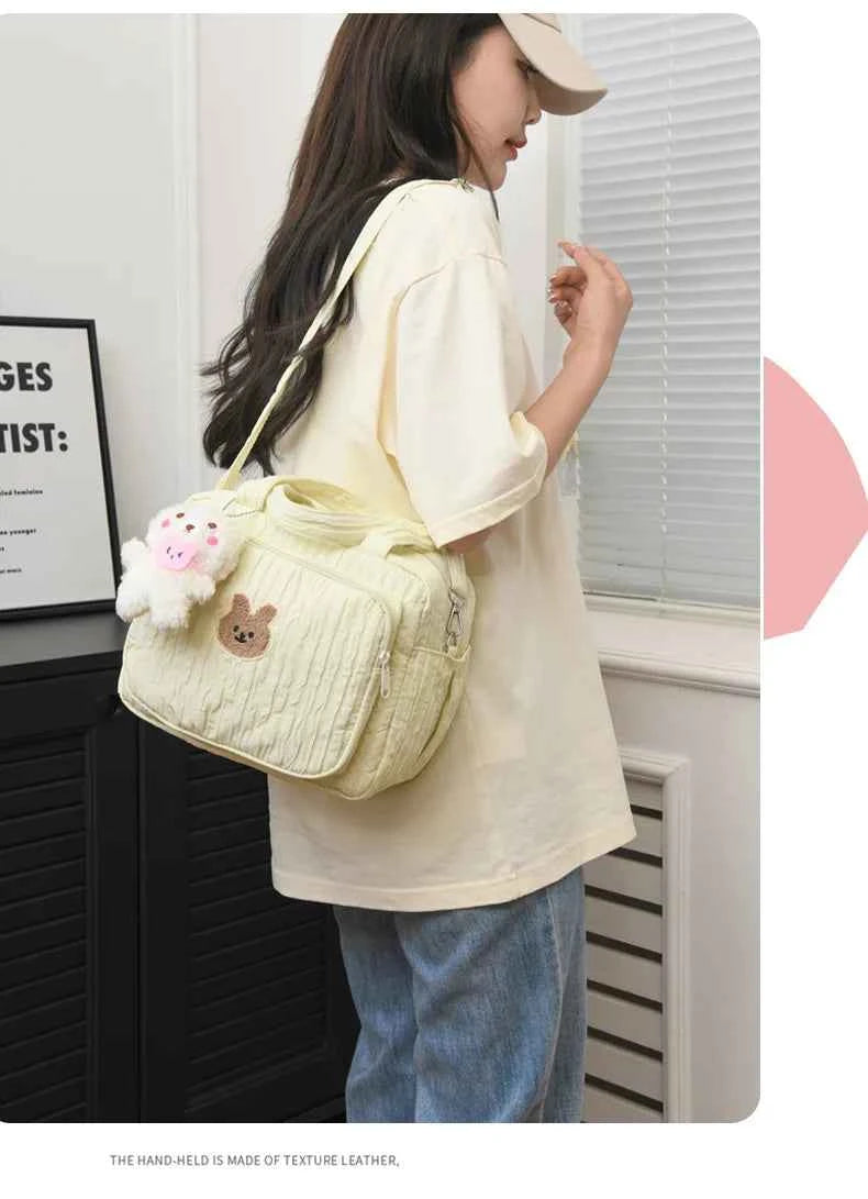 Cotton Mommy Bag Diaper Bags for Baby Cute Handbags Baby Items Organizer Nappy Caddy Bag Maternity Pack Mother Kids