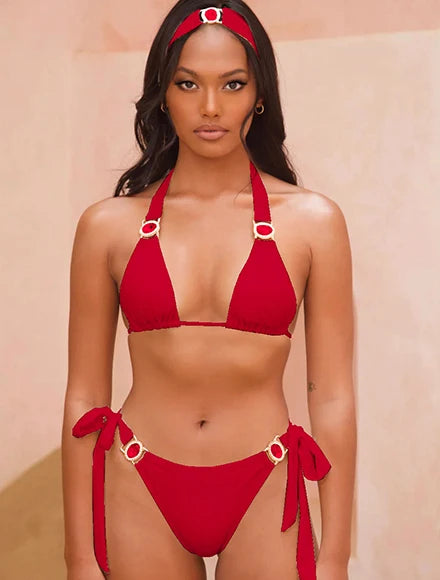 2026 Fashionable Boho Chic Bikini Set with Unique Paisley Design Perfect for Beach Wear and Pool Parties Summer Getaways
