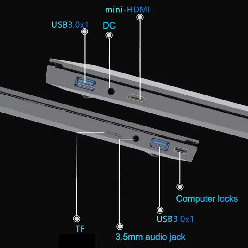 New Windows 11 Pro 15.6" Laptop Computer PC Intel Core i9 10980HK 16GB RAM 1TB SSD Fingerprint Unlock Notebook Backlight Laptop