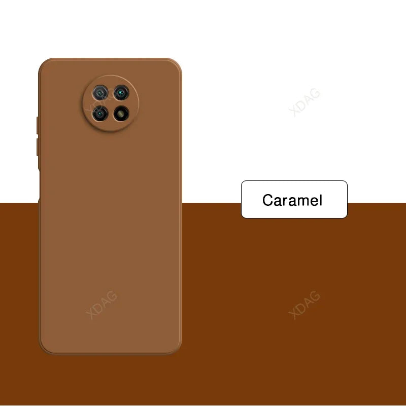 Original Basic Phone Case Cover for Xiaomi Redmi Note9 Note 9T 9 Pro 9Pro Max 9S 5G Square Silicone Soft Back Fundas Accessories