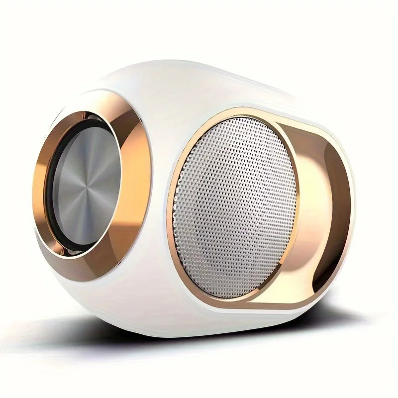 White Color Portable Bluetooth Speaker Waterproof With Deep Bass