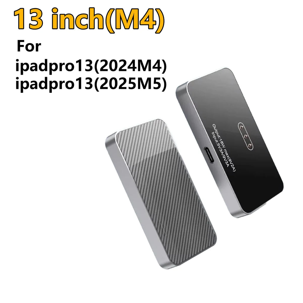Magnetic Wireless Charger for iPad Pro 11/12/13 inches& iPad Air6/718W Fast Charging Smart Connector Alloy Wireless Charging Pad