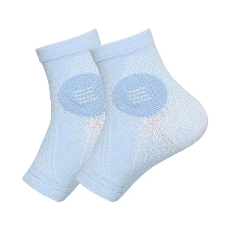 1Pair Ankle Compression Socks,Compression Foot Sleeves with Arch And Ankle Support,Open-Toe Design Neuropathy Socks