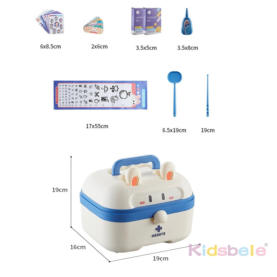 Kids Doctor Play Set – Medical Kit Toys with Stethoscope, Syringe, Dentist Tools, Educational Role Play Gift for Boys & Girls