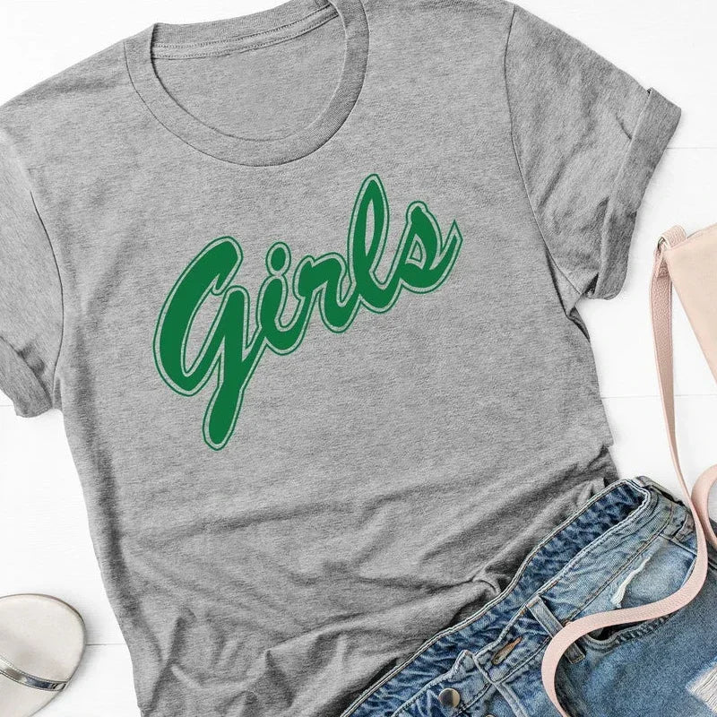 Rachel Green Girls T-shirt Women's Friends TV Show Large Tshirt Retro Beautiful Short sleeved Tshirt