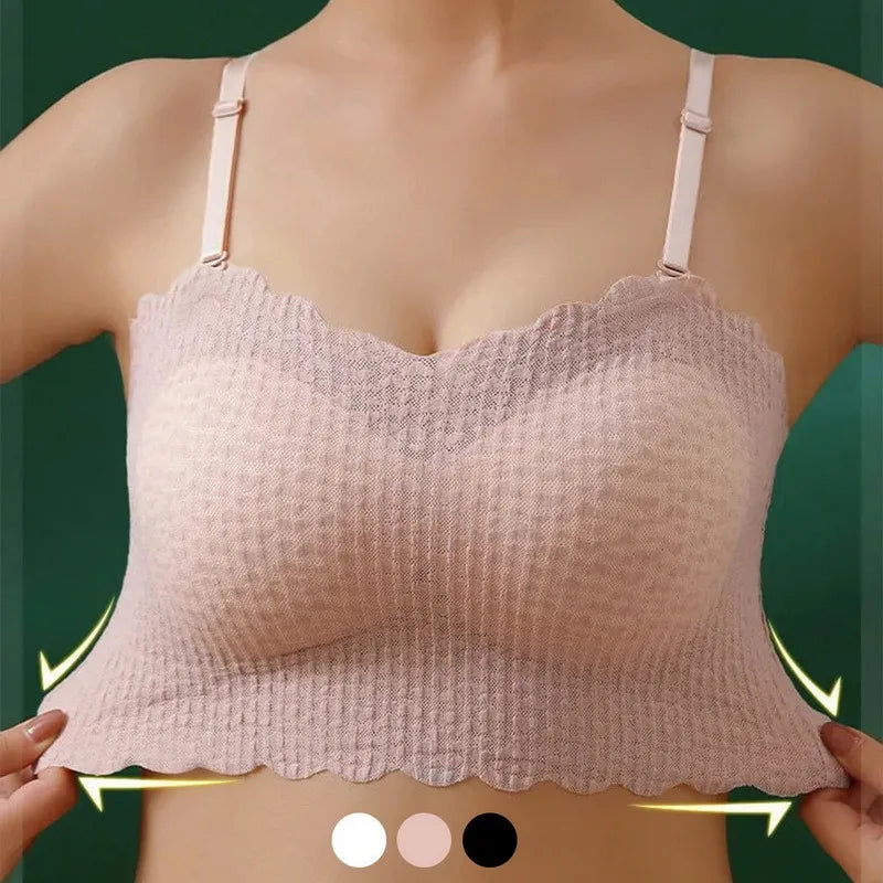 Sexy Invisible Bra Tube Tops Strapless Bras Seamless Bralette Wireless Wedding Brassiere Push Up Underwear Women Lingerie