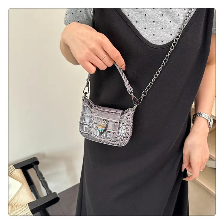 Best Superstar Show Original Diaper Bag, Retro Textured Leather, High-End Minimalist Crossbody Handbag For Party