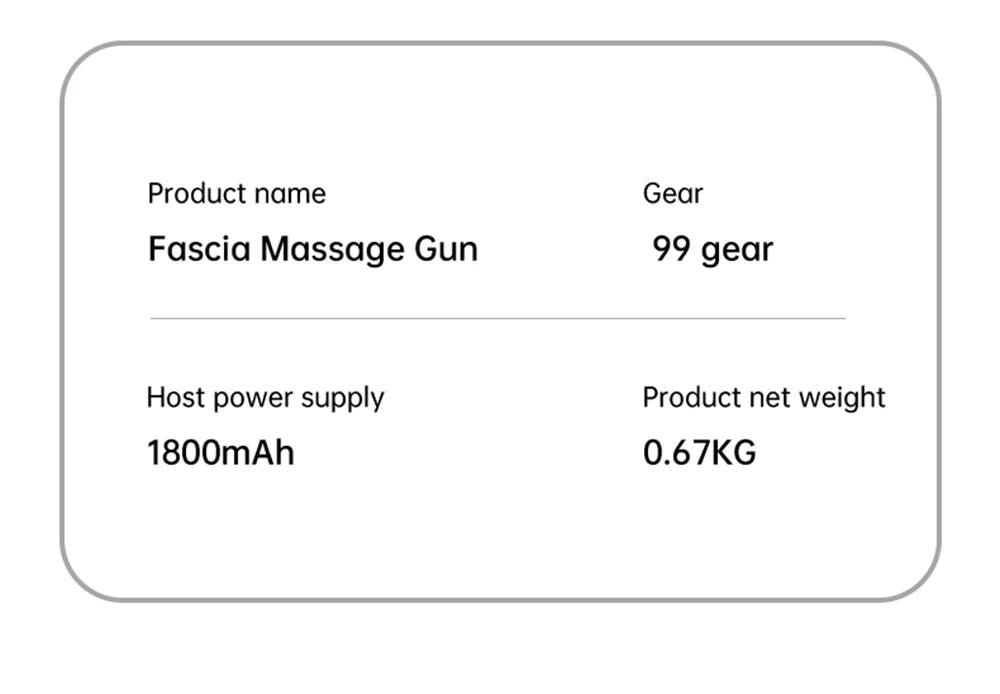 Professional Massage Gun High Frequency Vibration 99 Files Adjustment Electric Deep Tissue Muscle Body  Back Neck Massager
