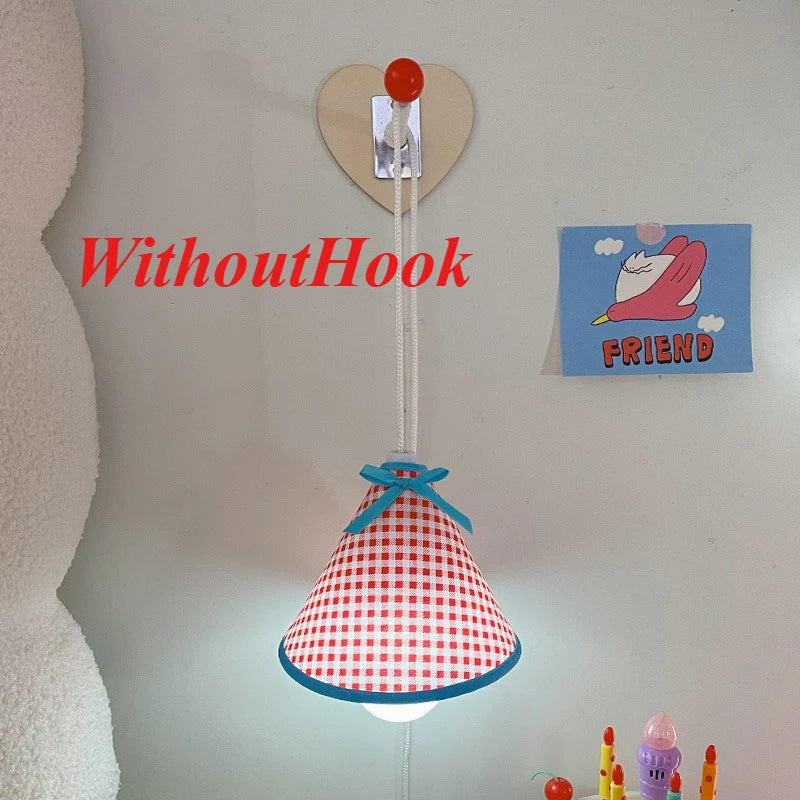 Wall-Mounted Night Light Hanging Bedside Lamp&Desk Light Essential Dorm Accessory for College Students' Upper Bunk Bed&Bedroom