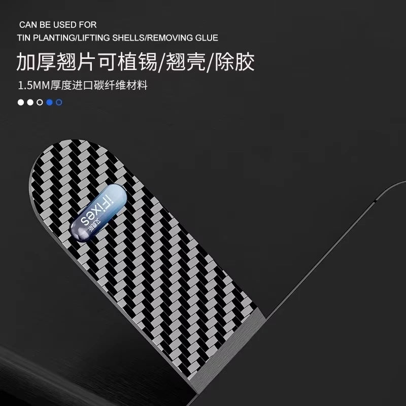 iFixes Carbon Fiber Non-magnetic Anti-static Pry Card No Hurt Mobile Phone LCD Screen Disassembly Battery Removal Pry Scraper