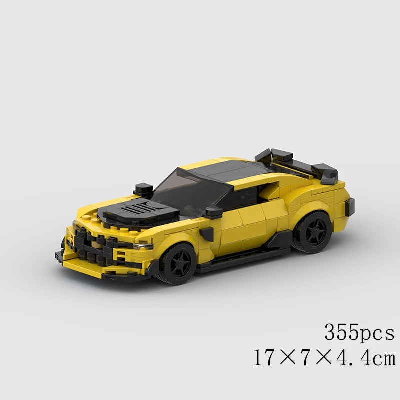 MOC Car Speed RX7 AE86 Chiron R8 Creative Racing Vehicle Model Building Block Super Race brick City Rally Sport Toy Technical