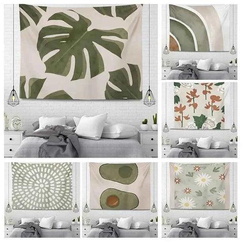 Aesthetic Home Room Decor Bohemian Hanging Large Fabric Autumn Simple Bedroom Carpet Nordic Bohemian Home Decor Tapestry