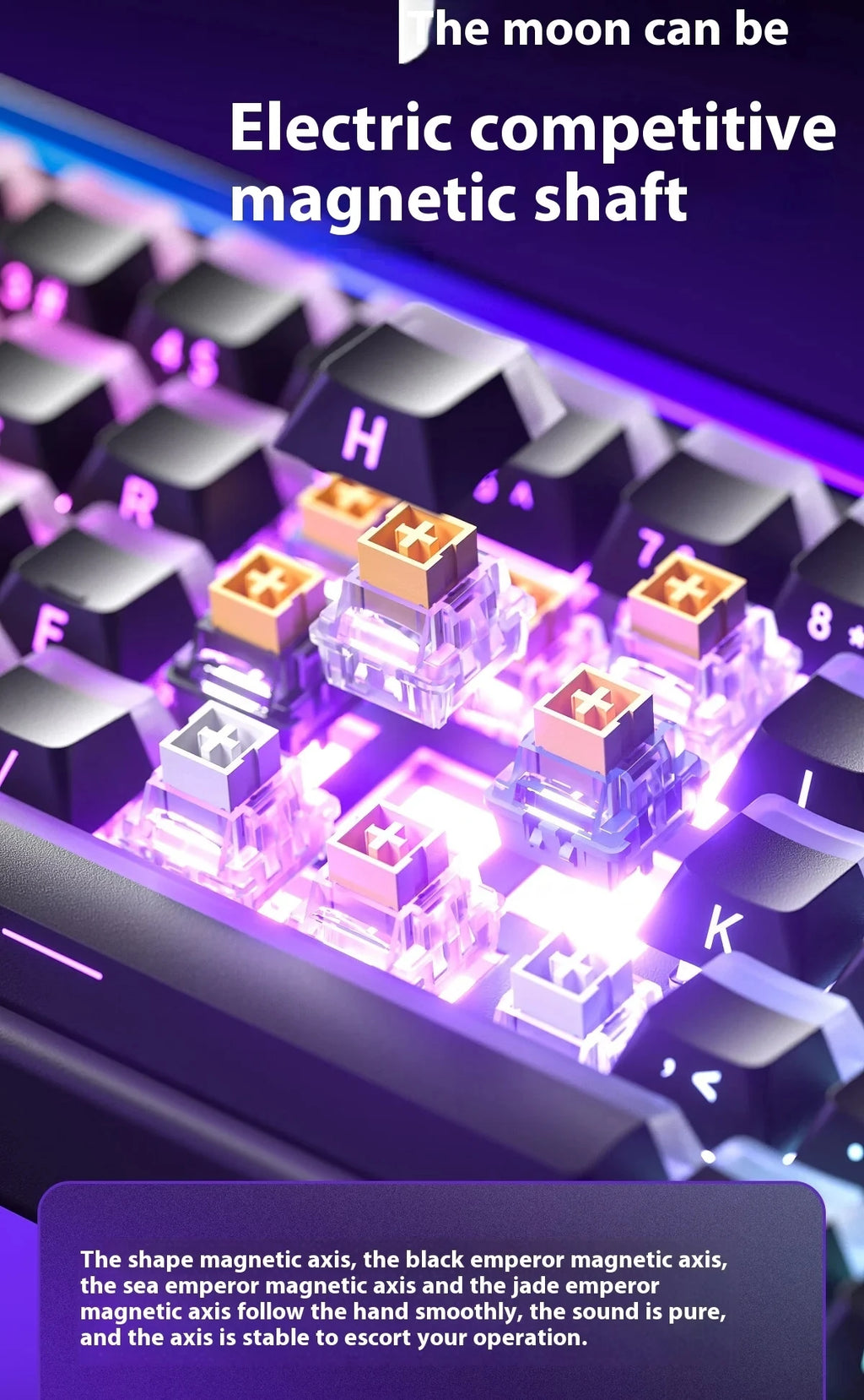 AULA HERO68 HE Magnetic Switch Wired Gaming Keyboard Rapid Trigger 8K Return Esports Gamer Keyboard RGB Wired Gaming Keyboard