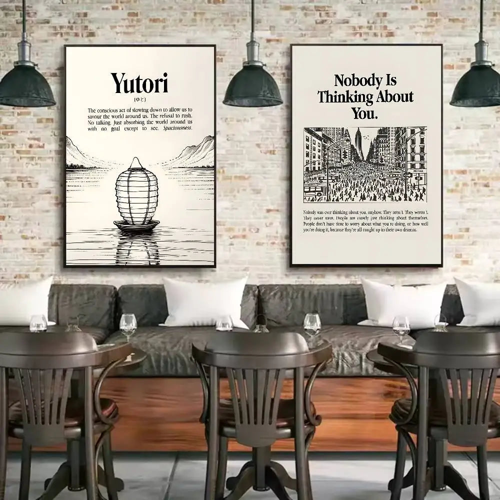 Home decor Life attitude quotes Poster sticky wall waterproof home living room bedroom bar aesthetic decoration