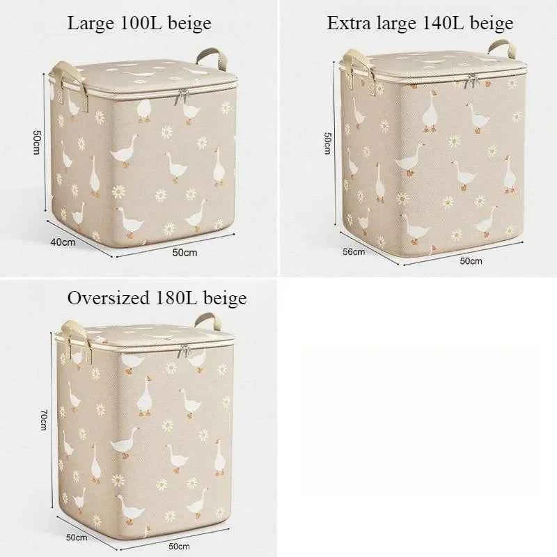 Quilt Storage Bag Home Wardrobe Large Capacity Clothes Quilt Organizing Bag Clothing Moving Waterproof Moisture-proof