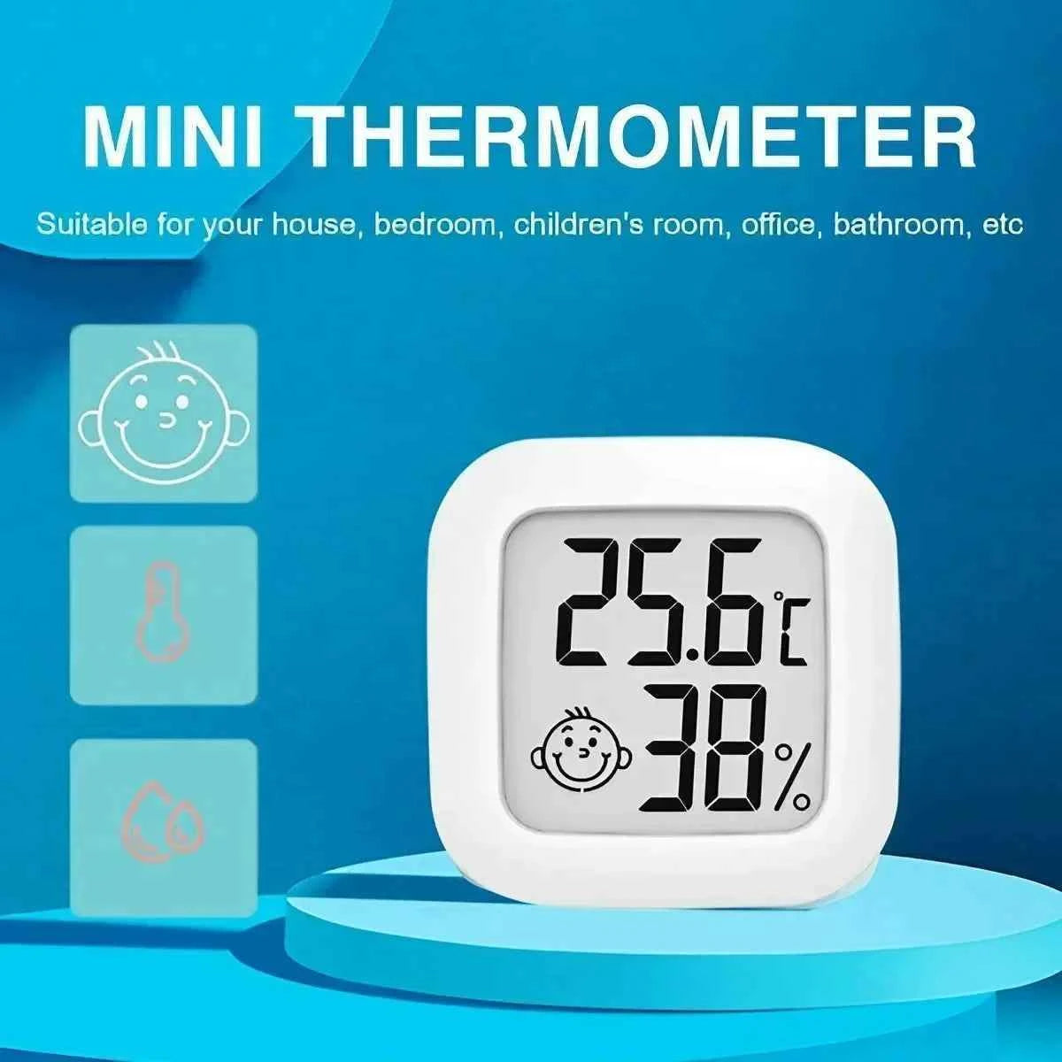 JJYY Mini Home Digital LCD Display Thermometer Hygrometer Indoor High Precision Temperature Sensor