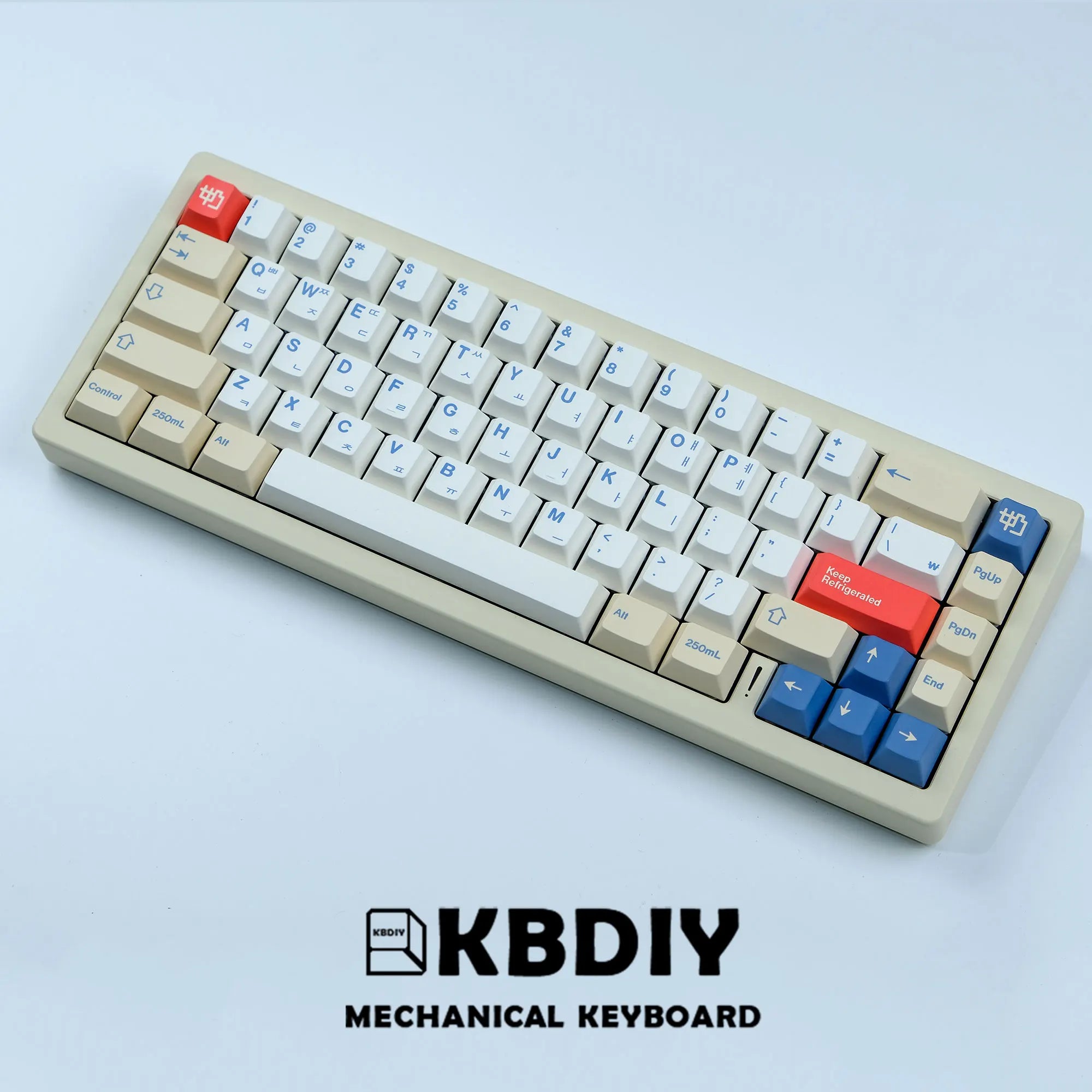 KBDiy 135 Keys/Set GMK Soymilk PBT Keycaps Cherry Profile MX Switch Korean Keycap for Mechanical Gaming Keyboard Custom Key Caps