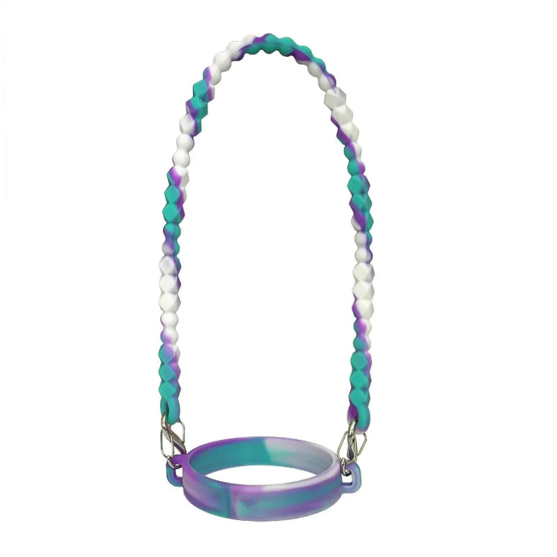 Water Bottle Handle - Soft Silicone Holder, Sling, Lanyard Fits Most 8-40oz Bottles