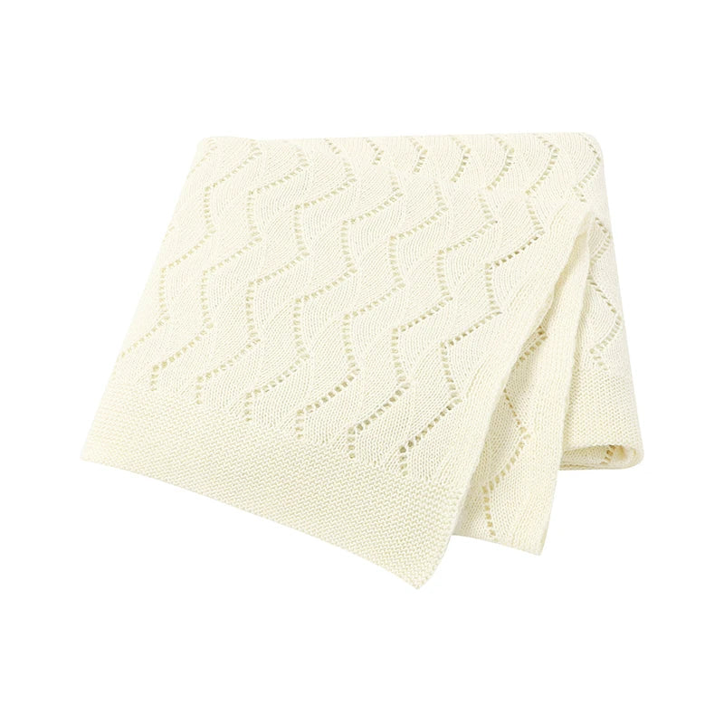 Baby Blanket Super Soft knitted Newborn Stroller Bed Sleeping Cover Toddler Infant Bedding Muslin Swaddle Wrapper 100*80CM Plaid