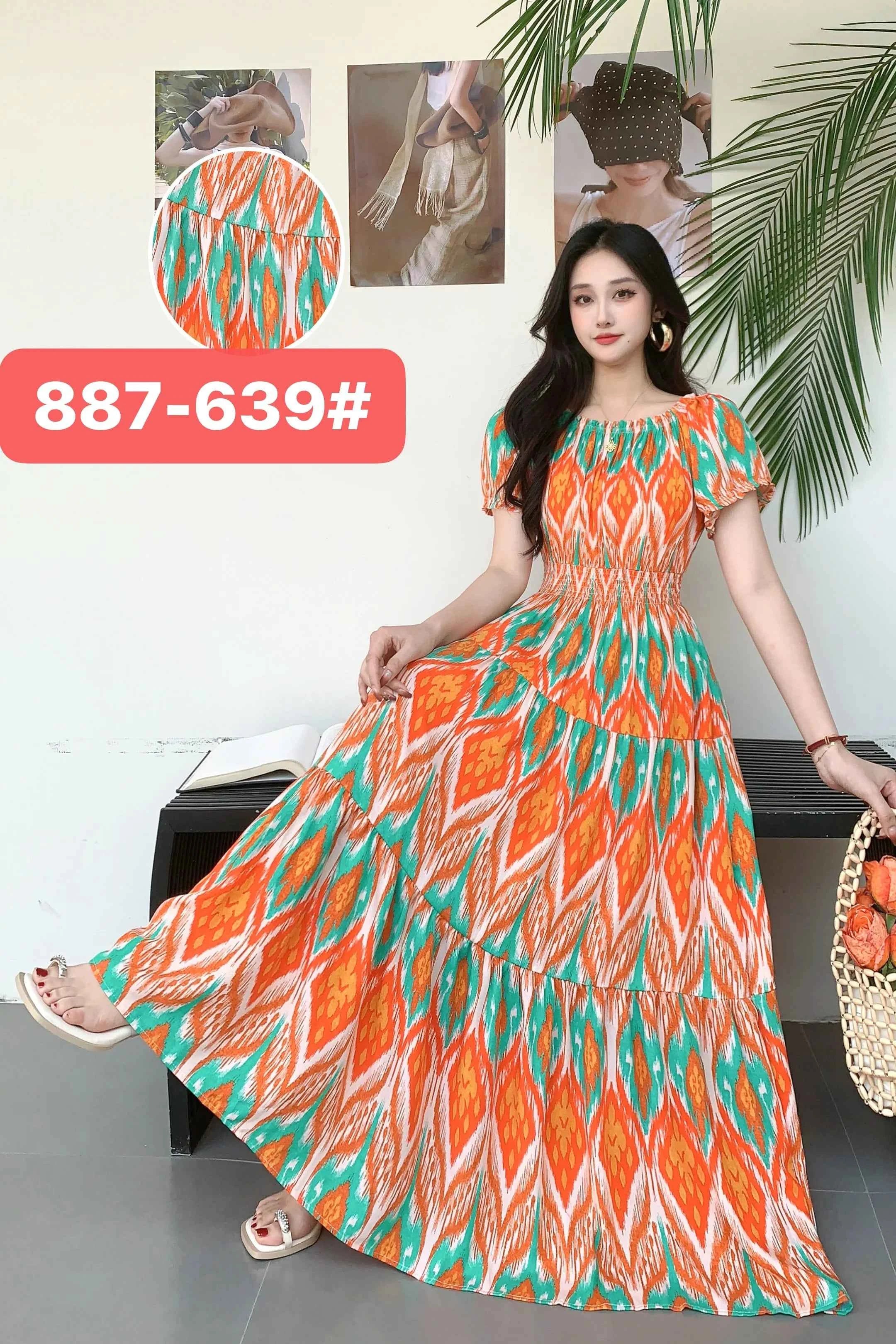 Long Maxi Dress Women Clothing Spring Summer Bohemian Holiday Beach Korean Style Floral Vintage Slim Vestidos Robe Dresses Boho