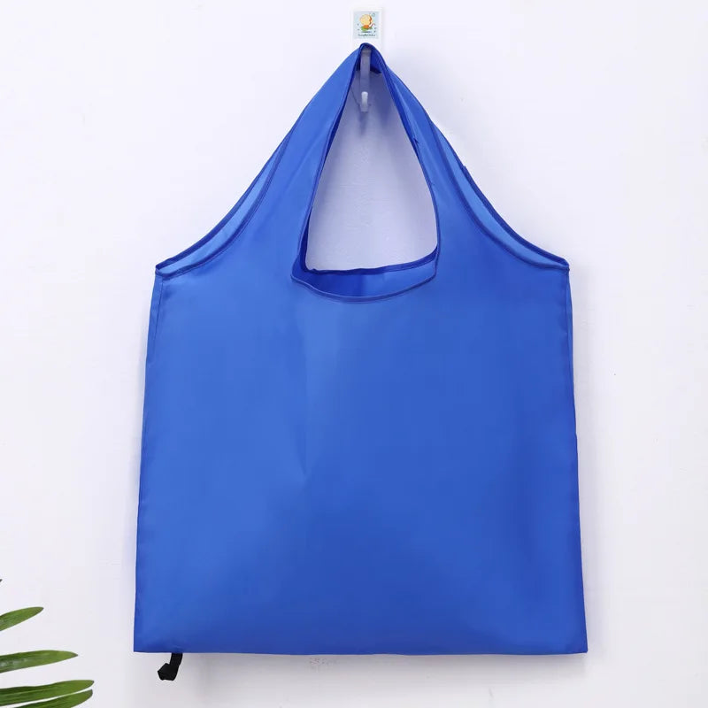 Foldable Shopping Bag Reusable Travel Grocery Bag Eco-Friendly One Shoulder Handbag For Travel Cartoon Cactus Printing Tote Bag