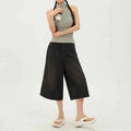Fashion Harajuku Vintage High Waist 2000S Blue Denim Shorts Women's Casual Loose Fit Y2K Punk Streetwear Style Baggy Shorts