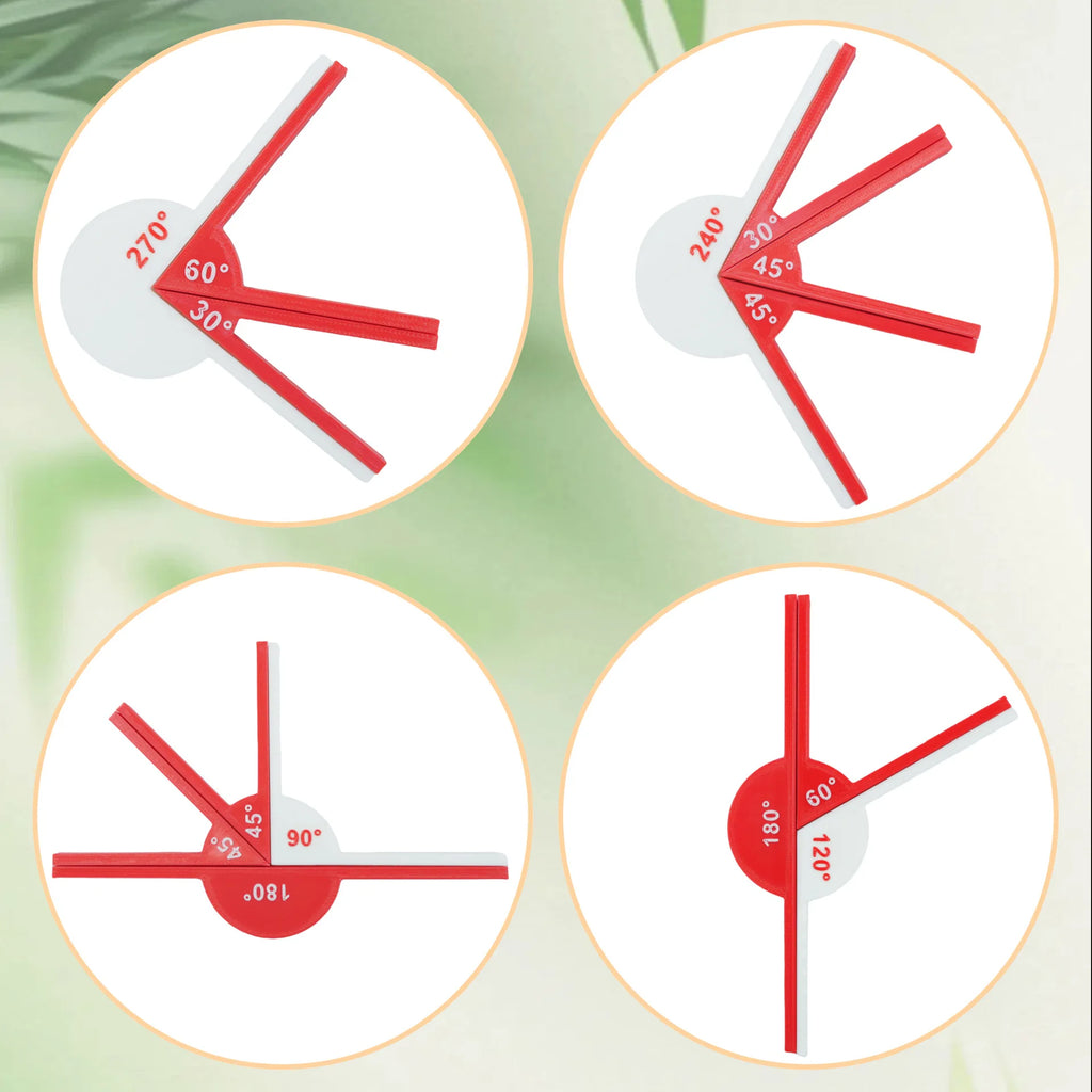 9pcs Math Angle teaching tools math supplies, angle tools, geometric angle display tools, math teaching aids, learning tools