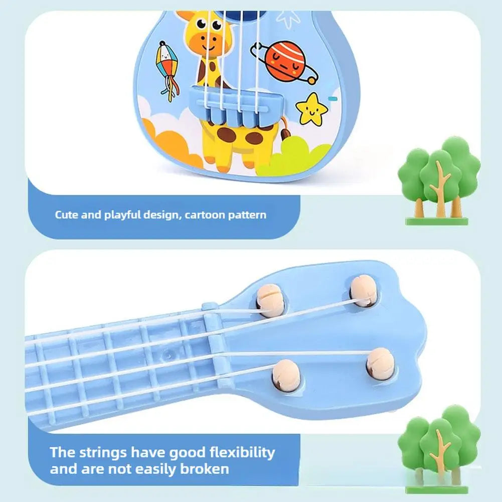 Kids Guitar Musical Instrument Ukulele Musical Montessori Toys For Children Learning Educational Toys Christmas Birthday Gift