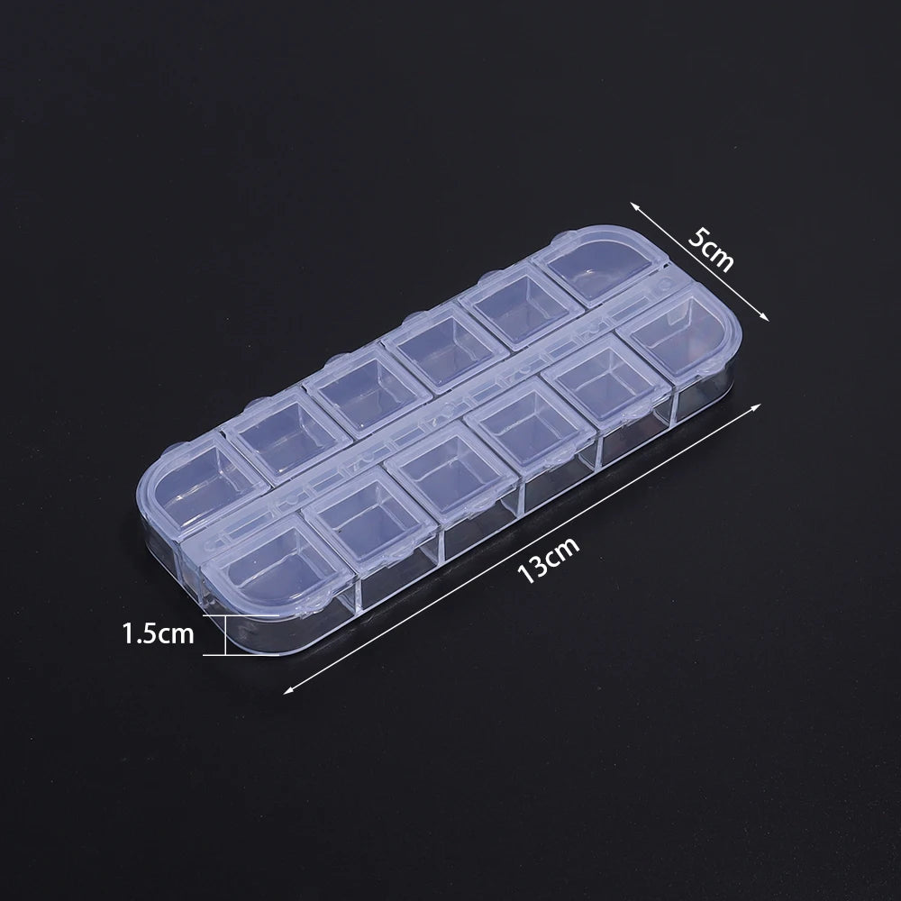 1pcs Transparent Plastic Storage Box Multifunctional Jewelry Box For Jewelry Organizer Storage Small Item Supplies Container Box