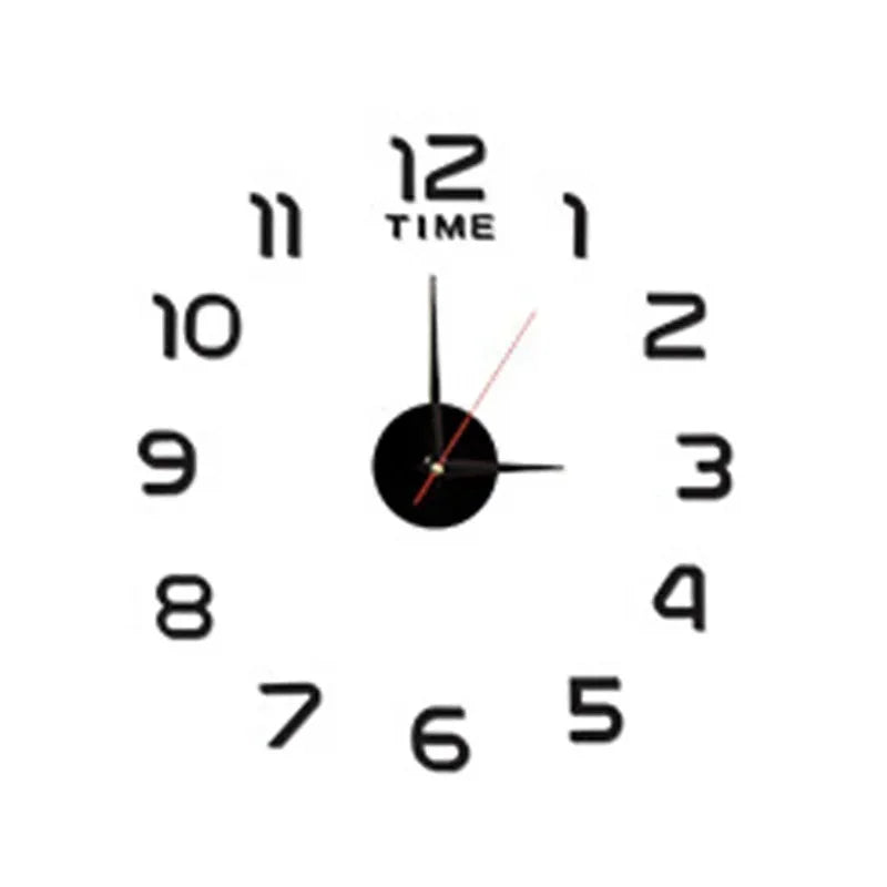 Luminous Wall Clock Digital Clock Wall Stickers Wall Clock For Living Room Home Decor Removable Modern Design Easy To Install