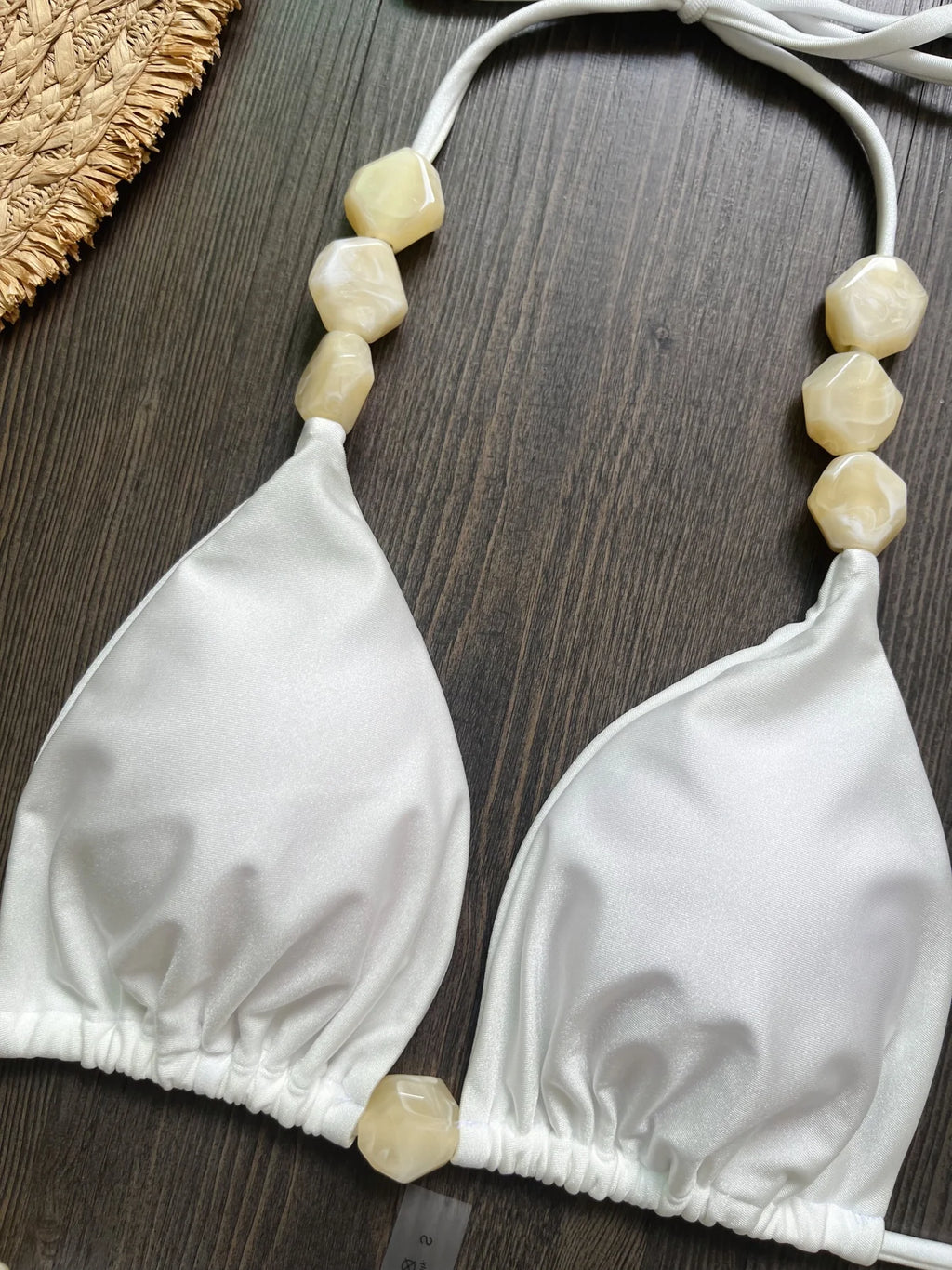 2026 Sexy Bead Bikini Swimwear Women Halter Bikini Swimsuit Beach Halter V Neck Bikini Set Beachwear Summer Bathing Suit