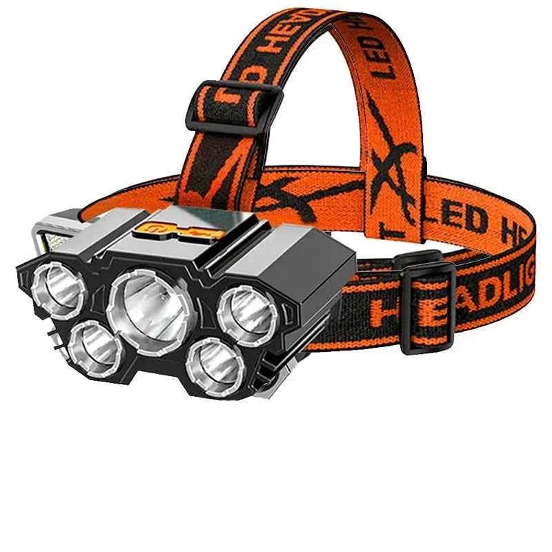 Headlight, strong light, super bright, rechargeable fishing light, long-range, super bright, head mounted mining lamp flashlight