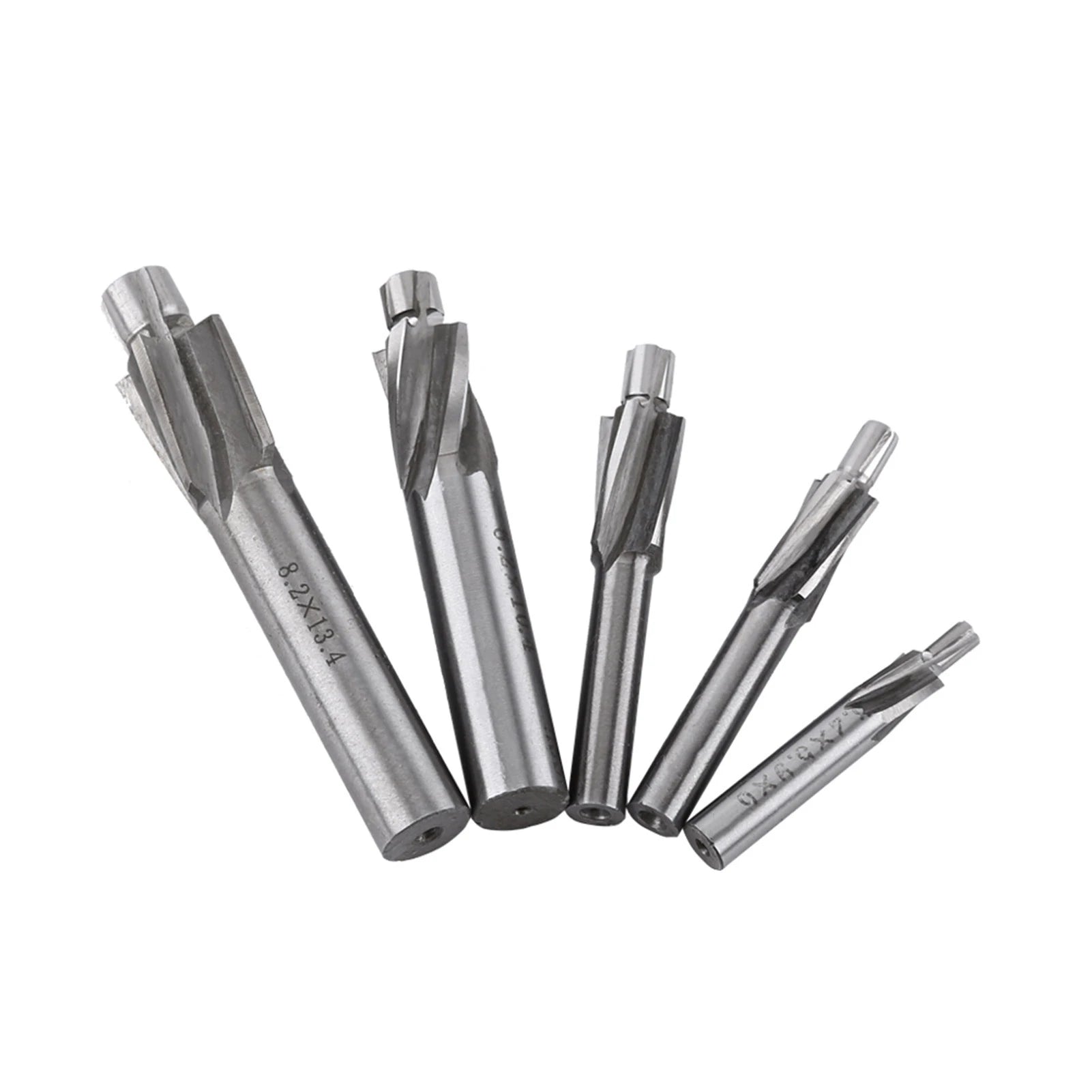 5pcs Countersink End Mill Cutter Slot Drill Bits Tool M3 M4 M5 M6 M8 Drill Milling Bits