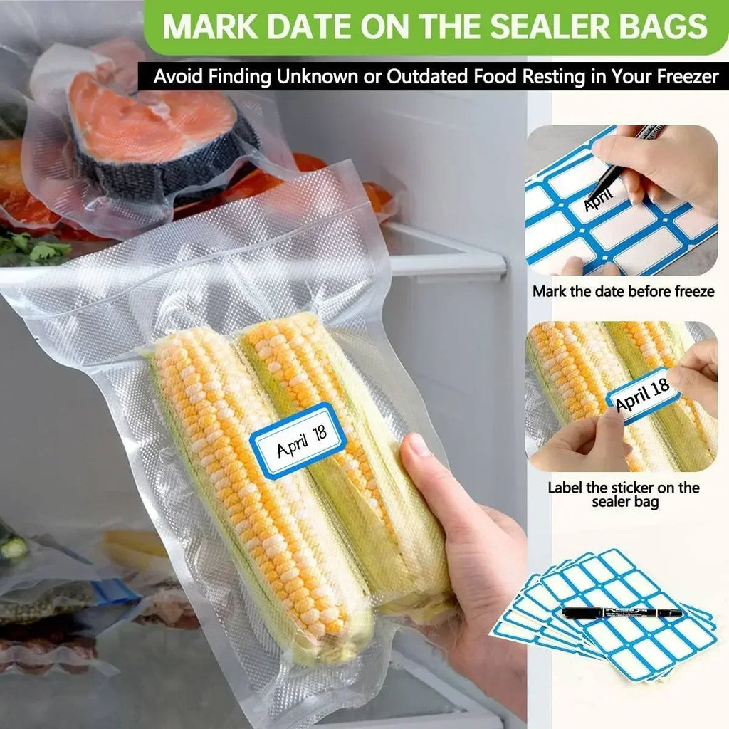 50PCS Net Pattern Vacuum Bag Food Bag Household Fresh-Keeping Bag Cooked Food Packaging Bag