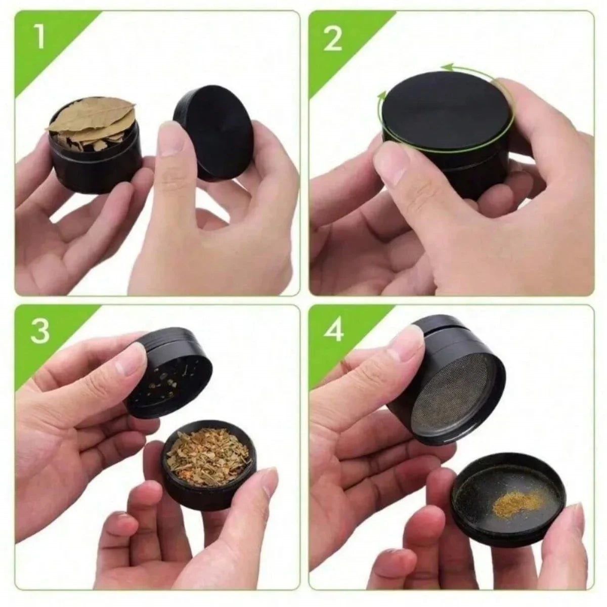 50mm Bitcoin Gold Herb Grinder 4-layer Spice Pepper Mill Mortar Metal Grass Tobacco Grinder Smoking Accessories Kitchen Tool