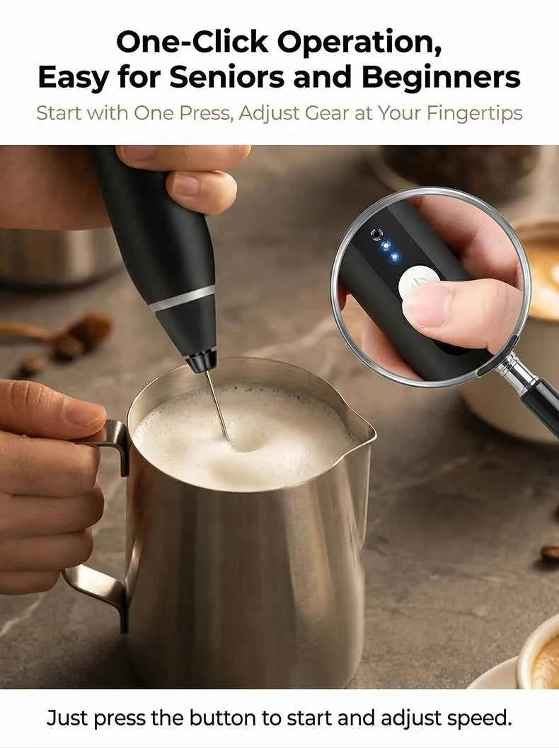 Portable Electric Milk Frothers Handheld Blender USB Mini Coffee Maker Whisk Mixer Cappuccino Cream Egg Beater Food Blender