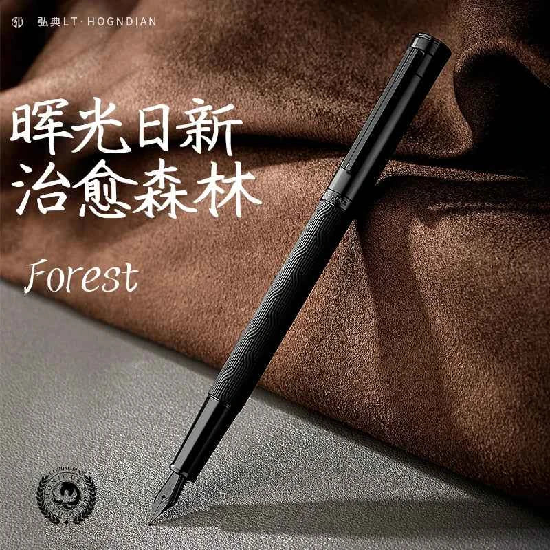 LT Hongdian 1861 Black Forest Pro Fountain Pen Iridium nib Custom engraving student professional