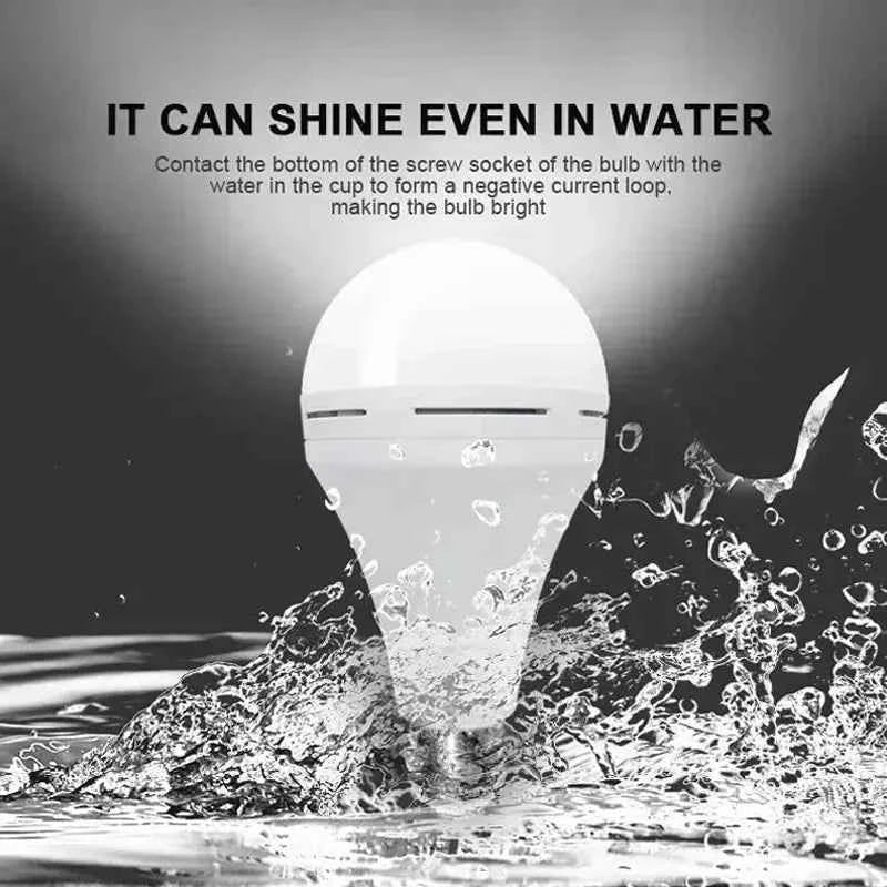 LED Rechargeable Light Bulb 7w 9w 12w 15w 85-265V Emergency Bulb Portable Hanging Camping Lamp for Tent Home Power Failure Porch