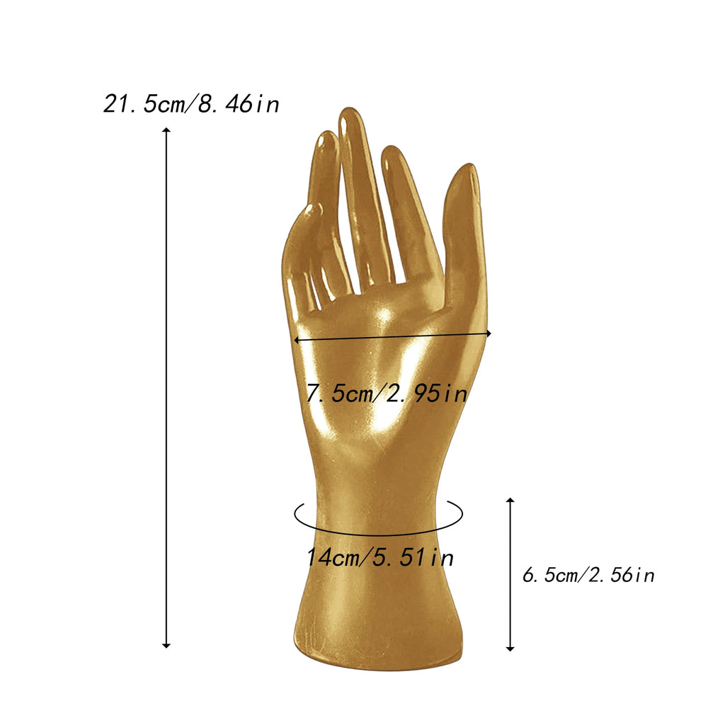 Women Mannequin Hand Model Jewelry Organizer Portable Dresser Desktop Shops Countertop Bracelet Bangle Necklace Display Stand