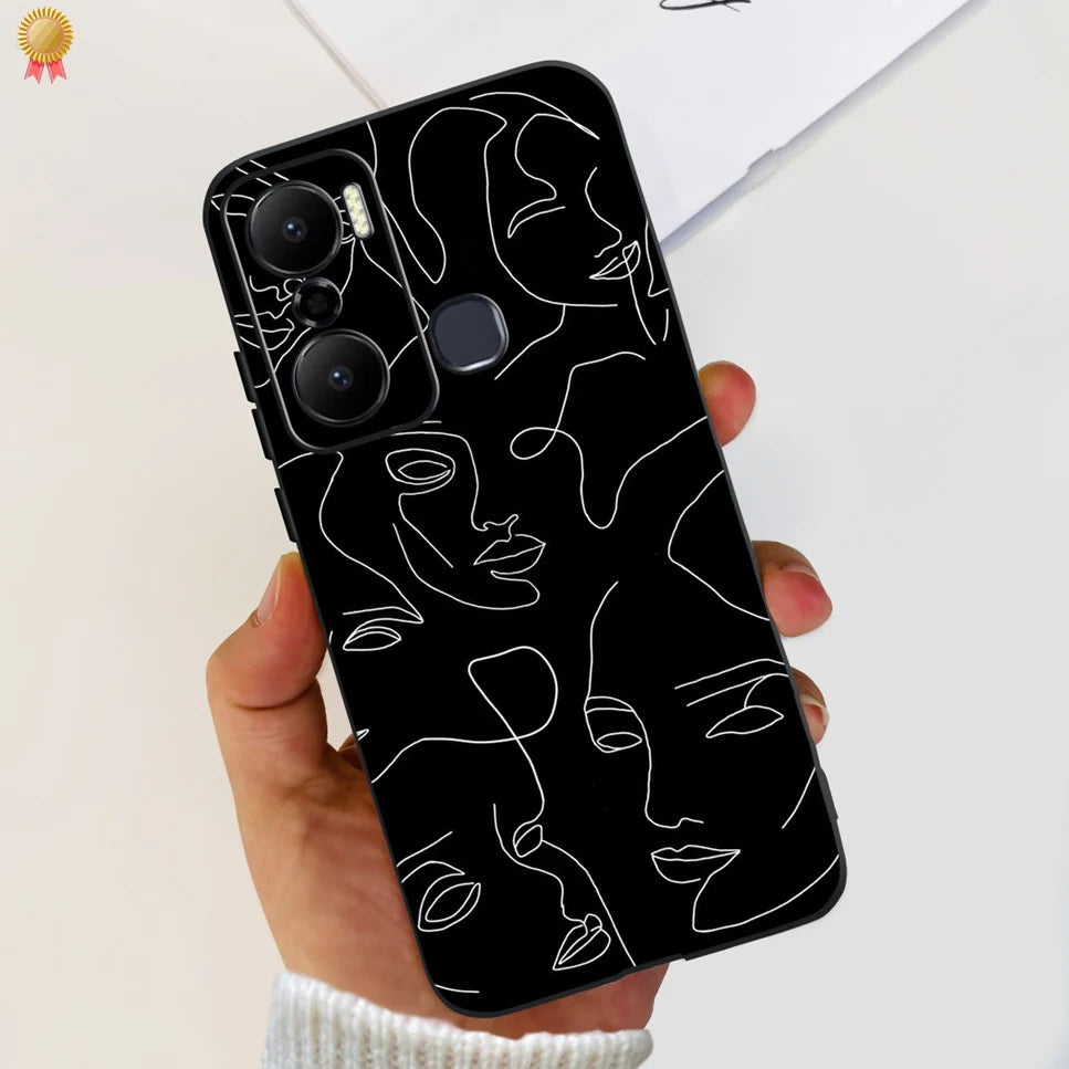 For Infinix Hot 20 Play 20i 4G Case Cute Astronaut Clear TPU Silicone Bumper Cover For Infinix Hot 20 Play 20i Phone Case Funda