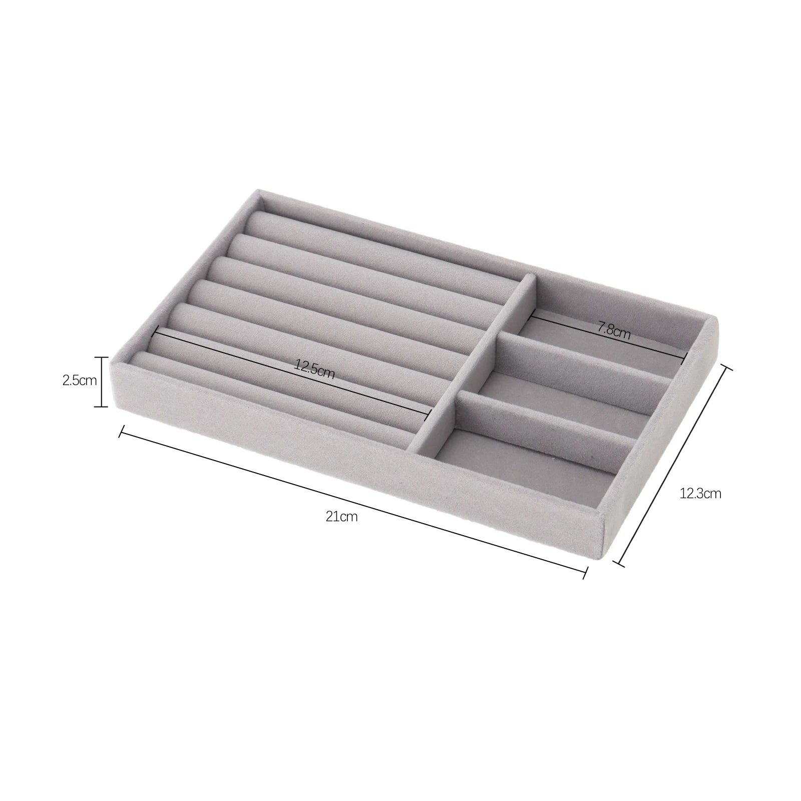 Velvet Jewelry Box Organizer DIY Earring Necklace Ring Jewelry Display Tray Portable Storage Box Jewelry Organizer Display Case