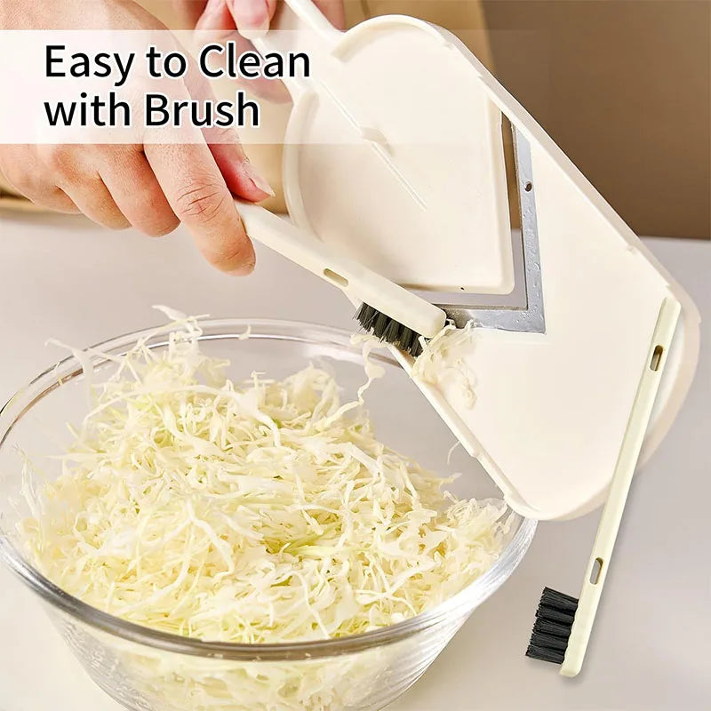 Cabbage Slicer Handheld Mandoline Slicer Stainless Steel Sauerkraut Coleslaw Cutter Vegetable Chopper Potato Chips Slicer JT580