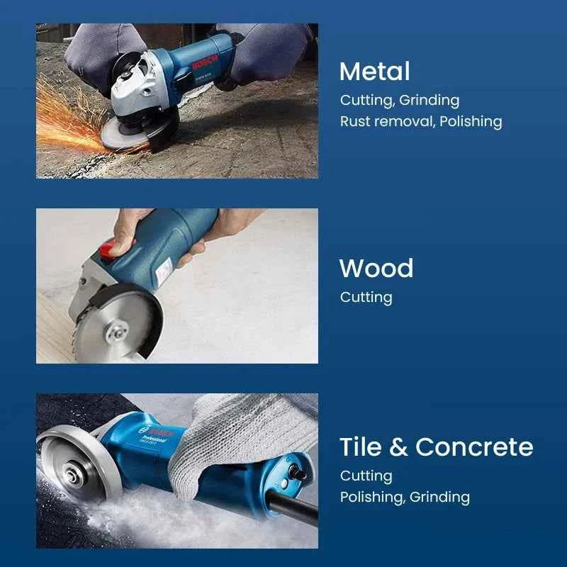 Bosch GWS 700 Angle Grinder Wired 110/220V Polishing Cutting Machine 12000rpm 100mm Discs Electric Grinding Machine Power Tools