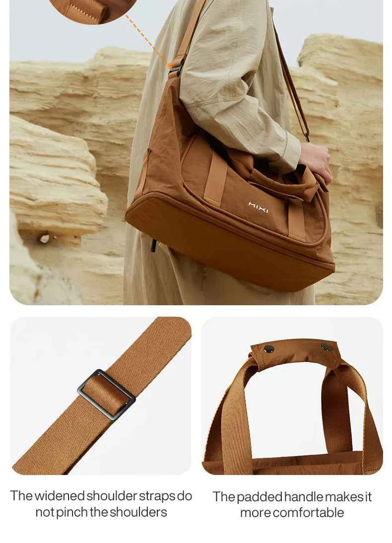 Mixi Travel Bags Women Large Size Capacity Sports Fitness Storage Bag Foldable Duffle Suit Bag For Shoulder Bag Handbag M3020