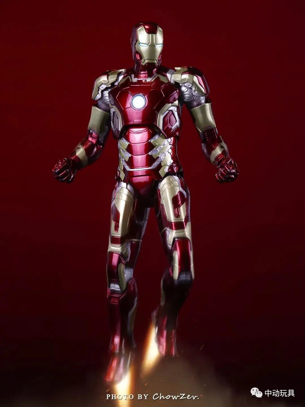 ZD Toys LED Light Iron Man MK1 MK2 MK3 MK4 MK5 MK6 MK7 MK43 MK50 7" Movie Action Figure Tony Stark Legends Toys