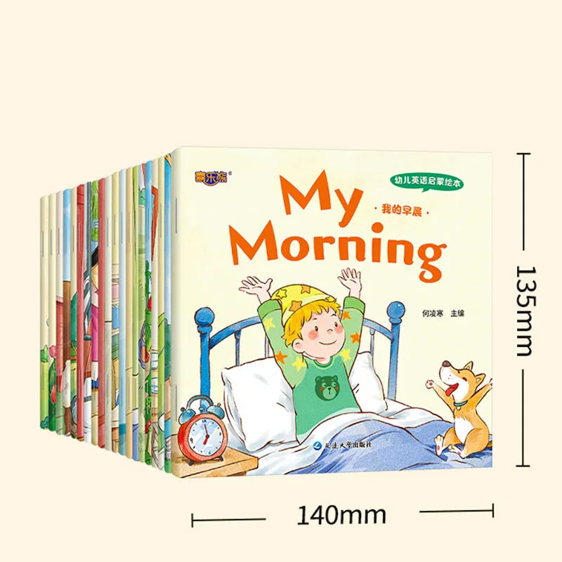 20 Books Kids English Picture Books, Audio Reading Early Education Picture Book, Zero Basis English Learning Books for Toddlers