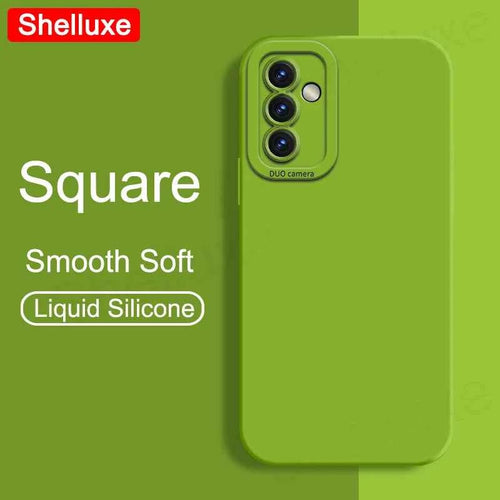A54 A55 A56 Case Shelluxe Square Liquid Silicone Soft Cases For Samsung Galaxy A56 A55 A54 A52 s A52s A53 Silky Feel Phone Cover